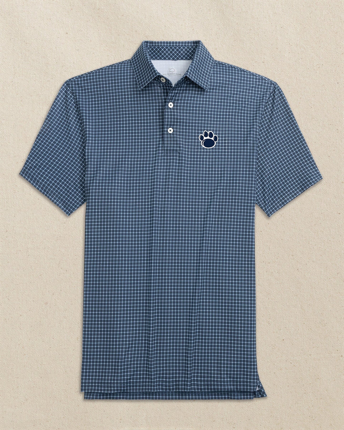 Penn State Nittany Lions Paw Driver Dunes Edge Plaid Polo